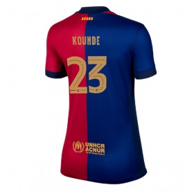 Barcelona Jules Kounde #23 Hjemme skjorte til dame 2024-25 Kortermet